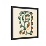The Shape of Change - Cream- Float Framed Matte Canvas Art