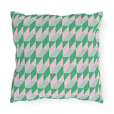 Retro Geometric Outdoor Pillows | Cozy Garden Decor | Boho Style Cushions | Patio Accessories | Nature Inspired Gift