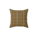 Geometric Mudcloth Throw Pillow, Modern African Textile Print Accent Cushion, Earthy Brown and Black Luxury Home Decor