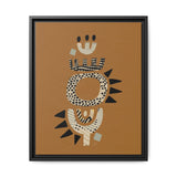 Zaria: Float Framed Matte Canvas Art