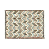 Cross Stitch Chevron Woven Heritage Style Throw