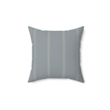 Minimalist Botanical Striped Throw Pillow, Elegant Sage Gray Accent Cushion, Modern Diasporic Home Decor, Sophisticated Living Room Decor