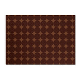 Cadence Dark Chocolate Collection Chenille Floral Rug — Washable Area Rug