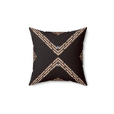 Egyptian Revival Heron Throw Pillow, Modern Diaspora Art Decor, Luxe Patterned Cushion for Elegant Living Rooms
