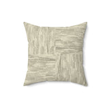 Abstract Geometric Throw Pillow, Modern Neutral Grid Accent Cushion for Sophisticated Home Decor