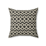 Modern Geometric Throw Pillow, Minimalist Mudcloth Inspired Cushion, Elevated Neutral Home Decor