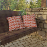 Retro Geometric Outdoor Pillows | Cozy Garden Decor | Boho Style Cushions | Patio Accessories | Nature Inspired Gift