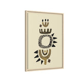 Zaria Ivory Float Framed Matte Canvas Art