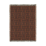 Cowries Burnt Sienna Woven Heritage Style Throw