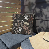 Botanical & Striped Outdoor Pillows | Cozy Garden Decor | Boho Style Cushions | Patio Accessories | Nature Inspired Gift