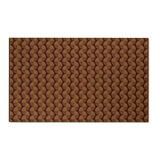 Cadence Chocolate Collection Chenille Floral Rug — Washable Area Rug