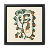 The Shape of Change - Cream- Float Framed Matte Canvas Art