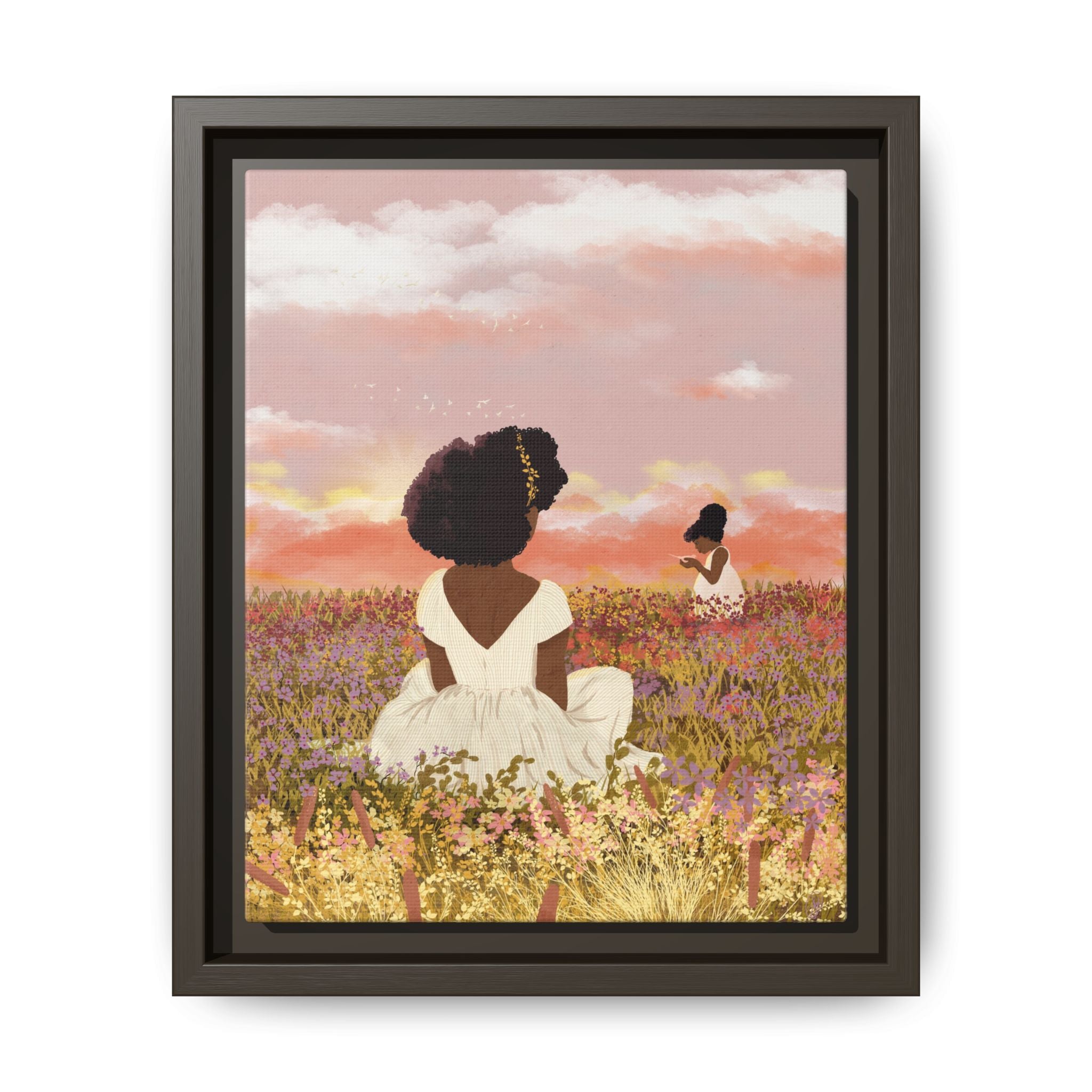 Afterglow Float Framed Matte Canvas Art