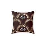 Egyptian Revival Heron Throw Pillow, Modern Diaspora Art Decor, Luxe Patterned Cushion for Elegant Living Rooms