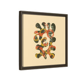The Shape of Change Float Framed Matte Canvas Art