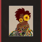 The Quilted Lady Framed Art Print