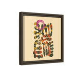 The Shape of Change Float Framed Matte Canvas Art