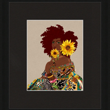 Limited Edition Framed Art Print Quilted Lady