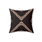 Egyptian Revival Heron Throw Pillow, Modern Diaspora Art Decor, Luxe Patterned Cushion for Elegant Living Rooms