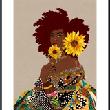 Limited Edition Framed Art Print Quilted Lady