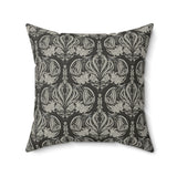 Damask Floral Throw Pillow, Elegant Neutral Pattern Cushion, Soft Luxury Home Decor, Sophisticated Statement Accent