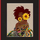 Limited Edition Framed Art Print Quilted Lady