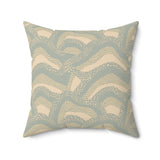 Agate Blue Sea Glass Collection : Faux Suede Pillow