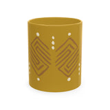 Copy of Copy of Afro Pick Ceramic Mug — Ivory Coffee Cup