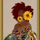 Limited Edition Framed Art Print Quilted Lady
