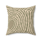 throw pillow, abstract cushion, boho home decor, minimalist decor, modern accent pillow, organic patterns, cream and brown