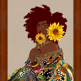 Limited Edition Framed Art Print Quilted Lady