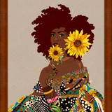 Limited Edition Framed Art Print Quilted Lady