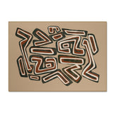 Abstract Art Chenille Floral Rug — Washable Area Rug