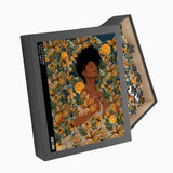 A Peaceful Place 500-Piece Puzzle: Tropical Beauty with Florals and Toucan