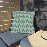 Retro Geometric Outdoor Pillows | Cozy Garden Decor | Boho Style Cushions | Patio Accessories | Nature Inspired Gift