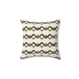 Modern Geometric Throw Pillow, Mid Century Inspired Chevron Accent Cushion, Earth Tone Minimalist Home Decor