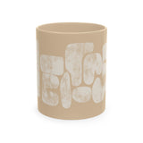 Copy of Copy of Afro Pick Ceramic Mug — Ivory Coffee Cup