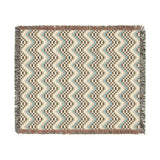 Cross Stitch Chevron Woven Heritage Style Throw