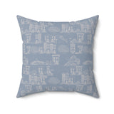 Bklyn Tea Party Sketch Throw Pillow