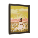 Blue Dove Float Framed Canvas