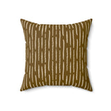 Egyptian Revival Heron Throw Pillow, Modern Diaspora Art Decor, Luxe Patterned Cushion for Elegant Living Rooms