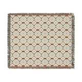 Cross Stitch Print Woven Heritage Style Throw