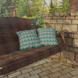 Retro Geometric Outdoor Pillows | Cozy Garden Decor | Boho Style Cushions | Patio Accessories | Nature Inspired Gift