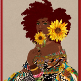 The Quilted Lady Framed Art Print