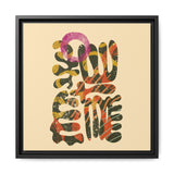 The Shape of Change Float Framed Matte Canvas Art