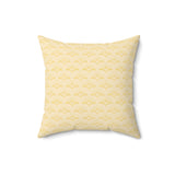 Elegant Art Deco Fan Pattern Throw Pillow, Gold Geometric Accent Cushion for Modern Home Decor