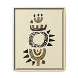 Zaria Ivory Float Framed Matte Canvas Art