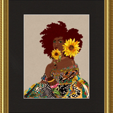 Limited Edition Framed Art Print Quilted Lady