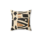 Abstract Geometric Throw Pillow, Mid Century Modern Art Pattern Cushion, Bohemian Home Decor, Stylish Boho Accent Pillow