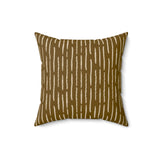 Egyptian Revival Heron Throw Pillow, Modern Diaspora Art Decor, Luxe Patterned Cushion for Elegant Living Rooms